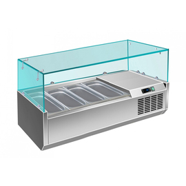 Aufsatzkühlvitrine VRX 1200/380 passend für 4 x GN 1/3 - 150 mm Produktbild