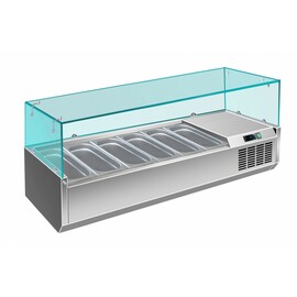 Aufsatzkühlvitrine VRX 1500/380 230 Volt | mit 6 GN 1/3 Behältern Produktbild