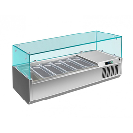 Aufsatzkühlvitrine VRX 1400/380 passend für 6 x GN 1/3 - 150 mm Produktbild