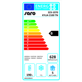 Kühltisch KYLJA 2100 TN 350 Watt 313,5 ltr | 2 Volltüren Produktbild 1 L