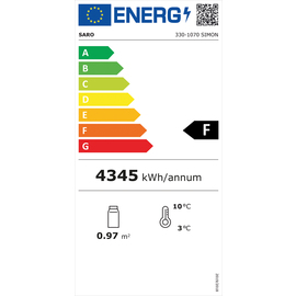 Kühlregal SIMON 220 ltr 230 Volt | 3 Borde Produktbild 1 S