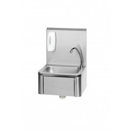 Handwaschbecken KEVIN Edelstahl | Auslauftyp mittig | Kniebedienung Produktbild