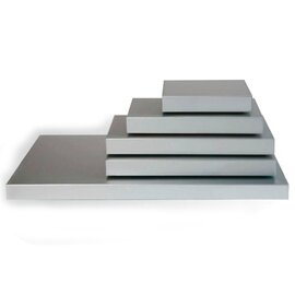 10 Stück Servierplatten Buffet Platte 55 x 36 cm Alu ca Servier Tablett 