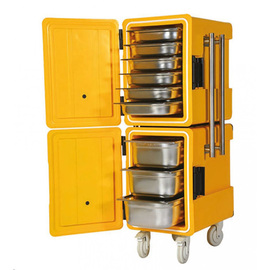 Thermobehälter Emmerich gelb | 12 Auflageschienen 172 ltr  | 520 mm  x 630,5 mm  H 1350 mm Produktbild