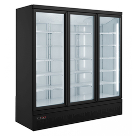 Getränkekühlschrank GTK 1530 schwarz | weiß mit 3 Glastüren | Statische Kühlung Produktbild