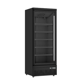 Tiefkühlschrank GTK 560 PRO schwarz mit Glastür | Umluftkühlung Produktbild