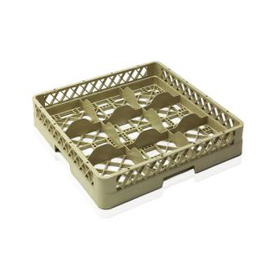 Gläserkorb beige | 500 mm x 500 mm | 9 Fächer Produktbild