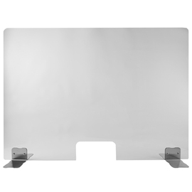 Schutzwand Plexiglas mit Öffnung | Scheibengröße 900 x 600 mm Produktbild
