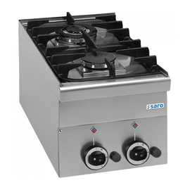 Gasherd G2S6 | 2 Kochstellen | 5,85 kW | 400 mm x 600 mm H 460 mm Produktbild