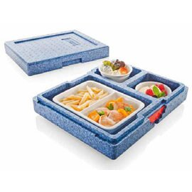 Thermobox Dinner Champion light blau  | 390 mm  x 320 mm  H 110 mm Produktbild