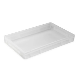 Pizzaballenbox | Stapelbehälter weiß 14 ltr | 600 mm x 400 mm H 70 mm Produktbild 1 S