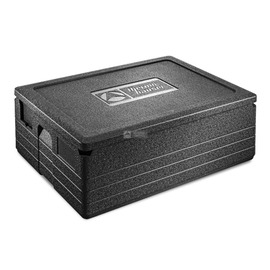 Speisentransportbox | Thermobox UNISTAR 26,0cm 2019 Bäckernorm EPP schwarz 55 ltr | 695 mm x 495 mm H 260 mm Produktbild