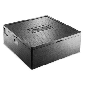 Thermobox Pizza Party / Family | EPP schwarz 62 ltr | 690 mm x 690 mm H 225 mm Produktbild