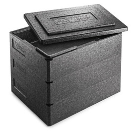 Thermobox | Pralinentransportbox Multi Chocolate EURONORM EPP schwarz 8 ltr | 400 mm x 300 mm H 130 mm Produktbild 1 S