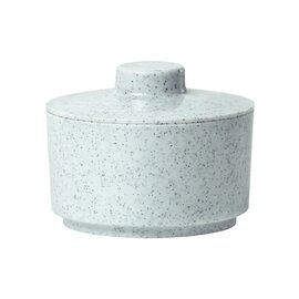 Zuckerdose mit Deckel 250 ml Melamin granitfarben Ø 85 mm  H 65 mm Produktbild