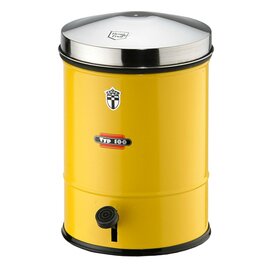 Abfallbehälter SERIE 100 10 ltr Stahlblech gelb mit Fußpedal Ø 230 mm  H 450 mm Produktbild
