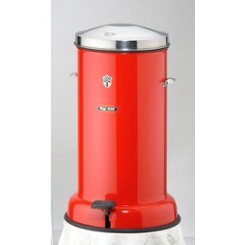 Abfallbehälter SERIE 400 18 ltr Stahlblech rot mit Fußpedal Ø 260 mm H 600  mm