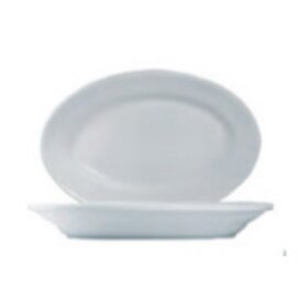 Platte TIVOLI Porzellan weiß oval | 230 mm  x 150 mm Produktbild