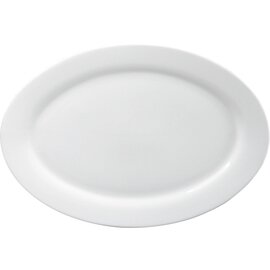Platte oval "Standard Uni Weiss", Ø 350 mm, H 25 mm, 900 g, Porzellan Produktbild