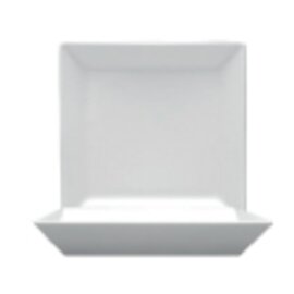 Teller SQUARE CLASSIC Porzellan weiß quadratisch | 130 mm  x 130 mm Produktbild