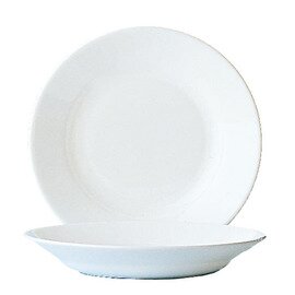 Suppenteller tief Ø 225 mm RESTAURANT WHITE Hartglas Produktbild