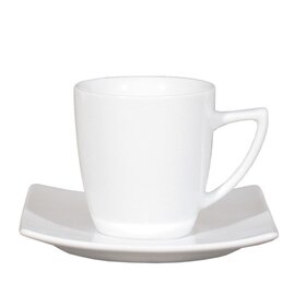 Sonderposten 48 Kaffeetassen Cappuccino Tassen mit Untertassen Porzellan weiß 
