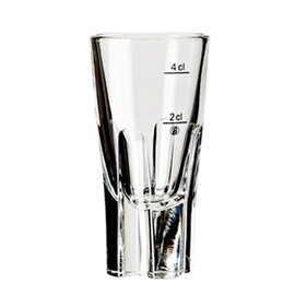 RESTPOSTEN | stamper glas Iso 40 5,5 cl mit Eichstrich 2 cl + 4 cl Produktbild