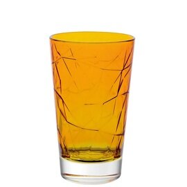 Longdrinkglas DOLOMITI 42 cl orange mit Relief Produktbild