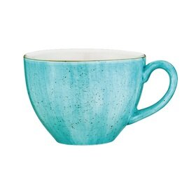 Kaffeetasse AURA AQUA 230 ml mit Untertasse Porzellan Produktbild