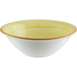 Schale AURA AMBER Gourmet 400 ml Premium Porcelain gelb rund Ø 160 mm H 54 mm Produktbild