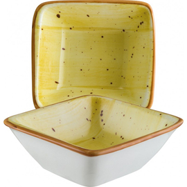 Schale AURA AMBER Moove Premium Porcelain gelb rechteckig | 90 mm x 80 mm Produktbild