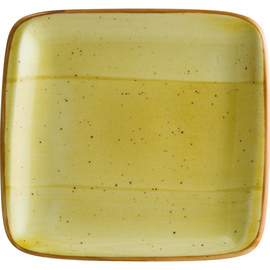 Platte AURA AMBER Moove Porzellan gelb rechteckig | 215 mm x 200 mm Produktbild