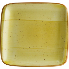 Platte AURA AMBER Moove Porzellan gelb rechteckig | 270 mm x 250 mm Produktbild