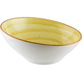 Schale AURA AMBER Vanta 60 ml Premium Porcelain gelb oval | 80 mm H 50 mm Produktbild