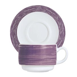 Untertasse RESTAURANT BRUSH PURPLE | Hartglas | breiter Farbrand Ø 140 mm Produktbild