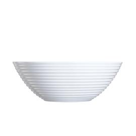 Salatschüssel rund 3100 ml HARENA WHITE Hartglas mit Relief Ø 273 mm H 98 mm Produktbild