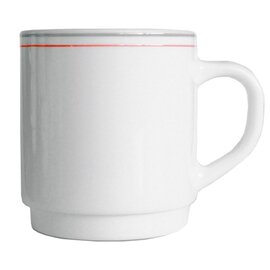 Kaffeebecher RESTAURANT VALERIE CHERRY 29 cl Hartglas schmaler Farbrand  H 89 mm Produktbild