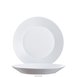 Teller tief STAIRO 800 ml | Hartglas weiß  Ø 235 mm Produktbild
