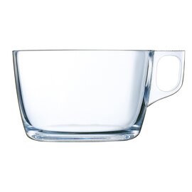 Jumbotasse VOLUTO TRANSPARENT 50 cl Hartglas  H 74 mm Produktbild