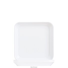 Teller | Hartglas weiß | quadratisch 200 mm  x 200 mm Produktbild