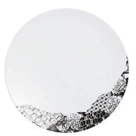 Teller FRAGMENT ADROISE Porzellan schwarz weiß  Ø 255 mm Produktbild 0 L