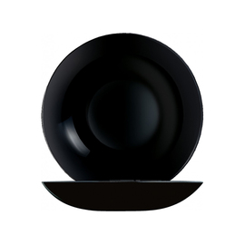 Coupteller tief EVOLUTIONS BLACK | Hartglas schwarz Ø 200 mm Produktbild
