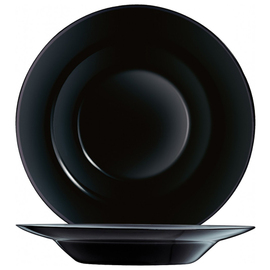 Pastateller tief EVOLUTIONS BLACK | Hartglas schwarz Ø 285 mm Produktbild