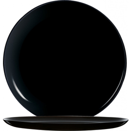 Pizzateller flach EVOLUTIONS BLACK | Hartglas schwarz Ø 320 mm Produktbild