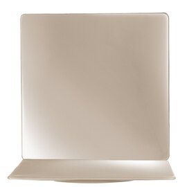Teller PURITY COLOR Porzellan taupe quadratisch | 280 mm  x 280 mm Produktbild