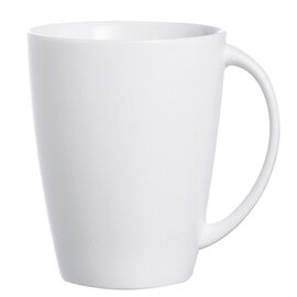 Kaffeebecher OLEA mit Henkel 35 cl Porzellan cremeweiß  H 102 mm Produktbild