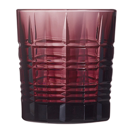 Whiskyglas BRIXTON rot 30 cl mit Relief Produktbild