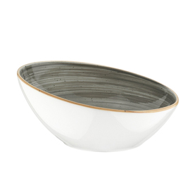 Schale 450 ml AURA SPACE Vanta oval Porzellan 180 mm x 174 mm H 85 mm Produktbild