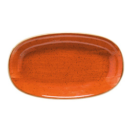 Platte AURA TERRACOTTA Gourmet oval Porzellan 192 mm x 111 mm Produktbild