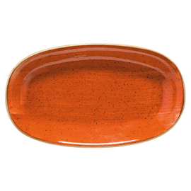 Platte AURA TERRACOTTA oval Porzellan 335 mm x 195 mm Produktbild